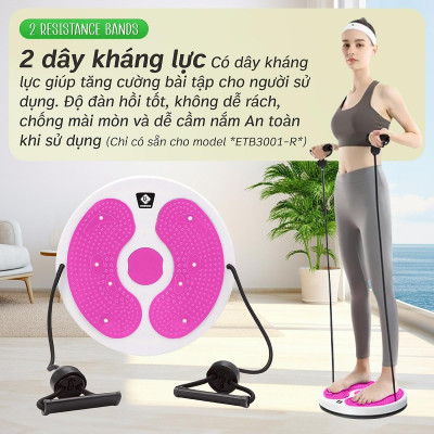 Đĩa Xoay Eo 3001R Massage Chân Tập Thể Dục 360 Độ Chất Liệu Nhựa Cao Cấp ( Màu ngẫu nhiên)-  Hàng Chính Hãng
