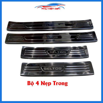 Nẹp bước chân trong  ngoài TITAN ô tô Seltos 2020-2021-2022 chống trầy bảo vệ trang trí xe