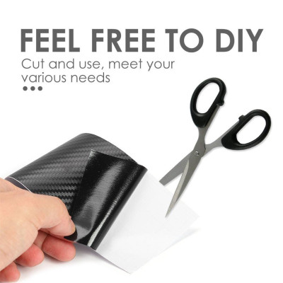 5/7/10 Mét decal Carbon Bảo Vệ Miếng Dán Chống Trầy, Ốp chân Gắn Cửa Bảo Vệ chống Bước Trang Trí Xe Ô Tô Băng Fiber 3D