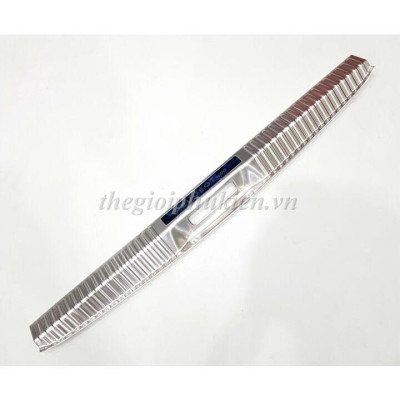 BỘ SẢN PHẨM Nẹp bước chân và ốp chống trầy cốp Peugeot 5008 - Mẫu Inox