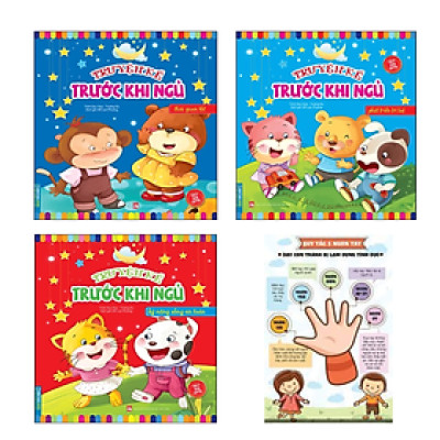 Combo Truyện Cực Hay Cho Bé: Truyện Kể Trước Khi Ngủ - Kỹ Năng Sống An Toàn +Phát Triển Trí Tuệ+ Thói Quen Tốt_Tặng Poster Ngộ Nghĩnh
