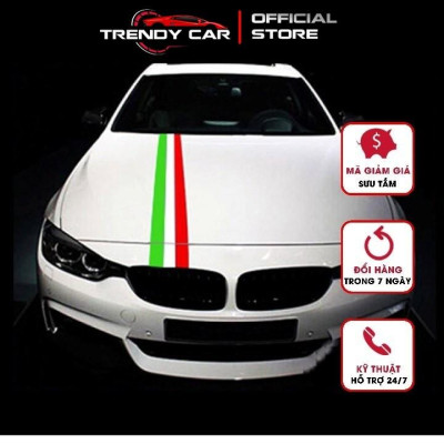 ️FLASH SALE️ decal dán xe thể thao phong cách BMW M sport, cờ ý, đức, pháp, loại cao cấp độ bền cao