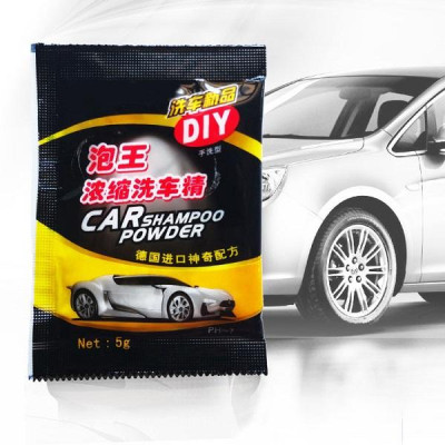 Bột Rửa Xe Không Chạm Car Shompoo DIY 5 Gram Công thức tạo bọt Bubble King Gói rửa ô tô cao cấp