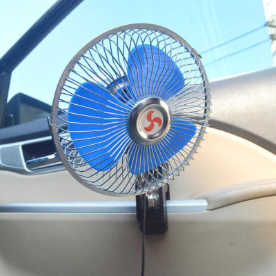 [Quạt Kẹp Lồng Sắt] Quạt Cho Ô Tô 12V-24V Cắm Tẩu - Quạt Lồng Sắt 12V - 24V - Dành Cho Ô Tô, Xe Tải, Xe Khách