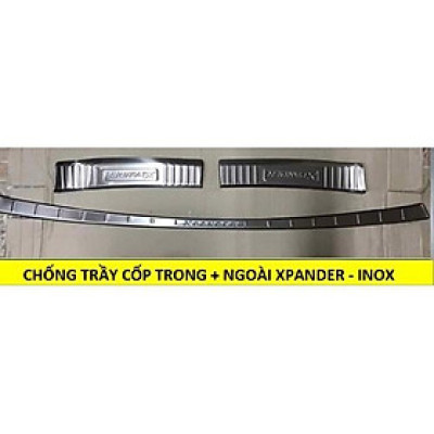 Chống trầy cốp trong ngoài DÀNH CHO Xe Mitsubishi Xpander - inox