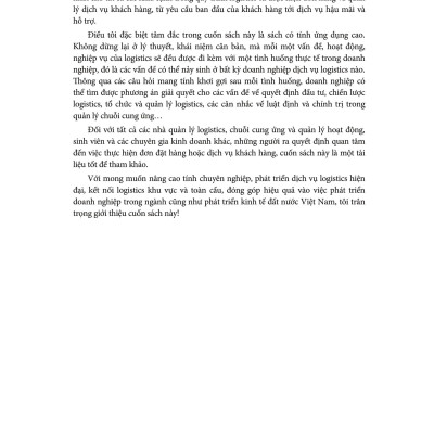 Logistics Và Quản Trị Chuỗi Cung Ứng