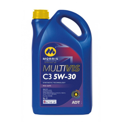 Dầu Nhớt Ô Tô Cao Cấp Diesel Hạng Nhẹ - Morris Lubricants Multivis ADT C3 5W-30 / Can 5L