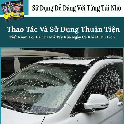 Bột Rửa Xe Không Chạm Car Shompoo DIY 5 Gram Công thức tạo bọt Bubble King Gói rửa ô tô cao cấp