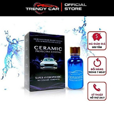 Dung dịch phủ gốm ceramic phủ bóng gương bề mặt đánh bóng thân xe 30ML Phụ kiện xe hơi uy tín