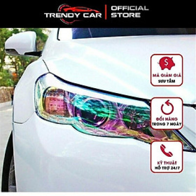 Decal Đổi Màu ngọc trai trang trí cho Đèn Pha Xe Hơi loại cao cấp Trang trí ô tô
