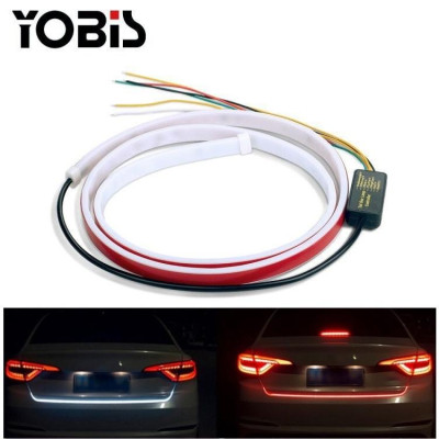 Đèn led cốp xe hơi 12V loại tốt băng keo đỏ dải 6 chế độ 7 màu sắc Báo Hiệu/ Phanh/ Khẩn Cấp/ Nháy Đuổi Nhanh