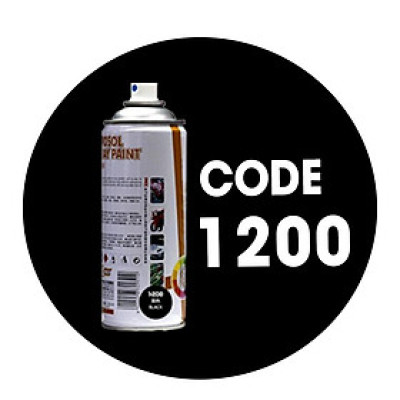 Sơn chịu nhiệt HaoShun Mattee Black mã 1200 đen nhám chống cháy cho pô