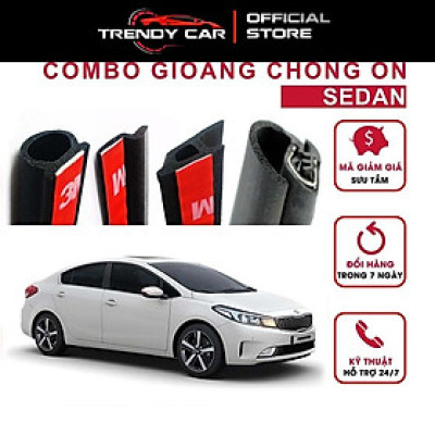 Bộ Gioăng cao su chống ồn cho xe hơi Sedan (Gioăng D, P, Z, B lõi thép) Loại sản phẩm chống ồn xe ô tô cao cấp