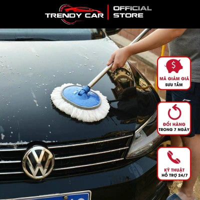 Chổi rửa xe 2 trong 1 kèm vòi nước đa năng tiện lợi hàng tốt bền bỉ tạo bọt, cây lau xe xịt nước | Ô tô Trendy Car