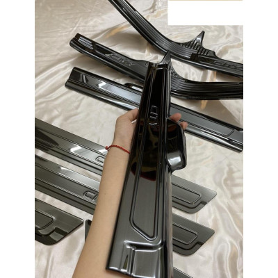 Ốp bậc cửa , nẹp bước chân Honda City 2021-2022 cao cấp -mẫu Titan 8 chi tiết