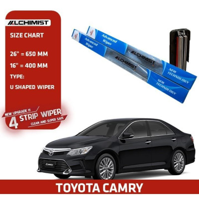 Gạt Mưa Xe Ô tô Toyota Vios Theo Từng Đời Xe,Loại Silicon 4 Lưỡi Cao Cấp, Thiết Kế Thông Minh, Gạt Êm Và Sạch Hơn