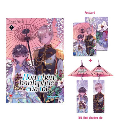 Sách - [Light Novel] Hôn Nhân Hạnh Phúc Của Tôi - Tập 4 - Tặng Kèm Postcard + Mô Hình Chuông Gió