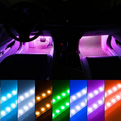 Đèn Led Gầm Ghế Có Remote Điều Khiển Đổi Màu | Đèn Led Gầm Ghế Đổi Màu Thông Minh, Cảm Ứng Theo Nhạc