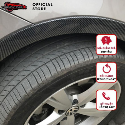 Cua lốp xe ô tô vân cacbon | chắn bùn lốp bắn lên xe dày dặn 1,5m dài 1 cuộn