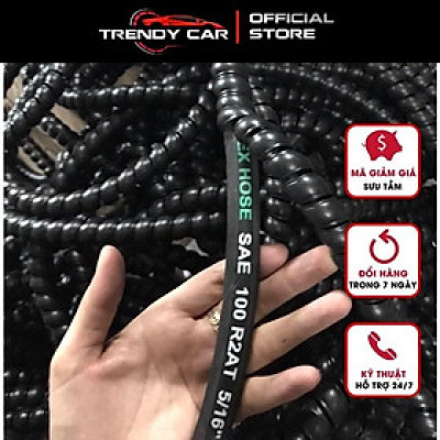 Lò Xo Nhựa Bọc dây rửa xe, bọc dây tuy ô thủy lực, dây cáp điện, bảo vệ dây chống mài mòn size phi 22