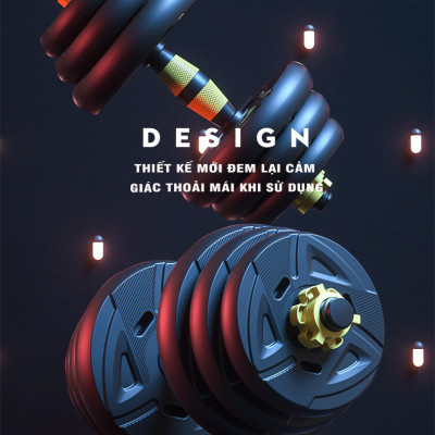 Bộ Tạ Tay Đa Năng Điều Chỉnh 20kg Thiết Kế Mới Chính Hãng Đại Nam Sport + Tặng Găng Tay Tập Tạ