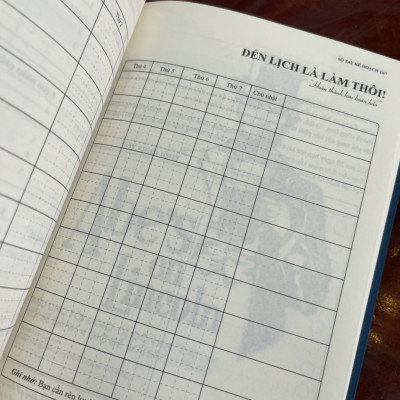 (Bìa da) SỔ TAY KẾ HOẠCH 24/7– Quyết Trần - Quang Minh Books – NXB Hà Nội