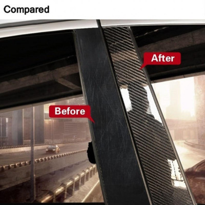 5/7/10 Mét decal Carbon Bảo Vệ Miếng Dán Chống Trầy, Ốp chân Gắn Cửa Bảo Vệ chống Bước Trang Trí Xe Ô Tô Băng Fiber 3D