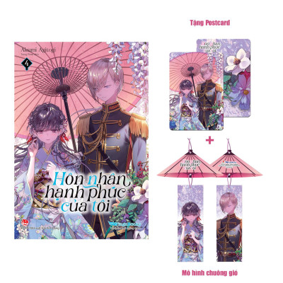 Sách - [Light Novel] Hôn Nhân Hạnh Phúc Của Tôi - Tập 4 - Tặng Kèm Postcard + Mô Hình Chuông Gió