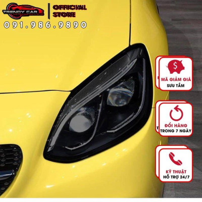 Phim dán đèn xe hơi cao cấp 3 lớp, film dán xe thể thao, đổi màu đèn pha đèn hậu ô tô xe máy Khuyến mại