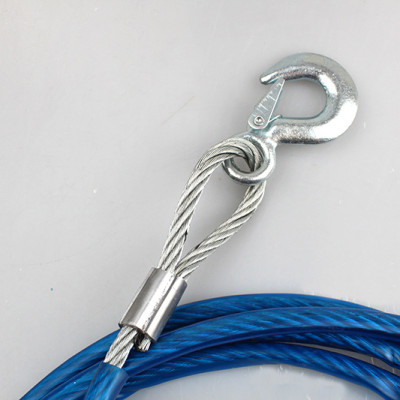 Cáp Thép Cứu Hộ Ô tô D.E.L  Cao Cấp Model KTC08 Tải Trọng 5 Tấn Dài 4 Mét