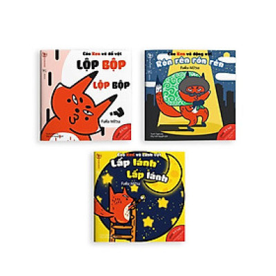 Sách - Combo 3 cuốn Ehon Âm Thanh (Version 2) - Lấp lánh - Lộp bộp - Rón rén