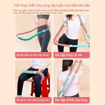 Vòng Lắc Eo Lò Xo Thép Bọc Nhựa Mềm – Giảm Mỡ Bụng, Eo Thon Nhanh, An Toàn Tại Nhà - HÀNG CHÍNH HÃNG MINIIN