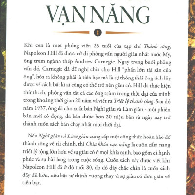Chìa Khóa Vạn Năng - Mở Khóa Bí Mật Trong Thành Công Của Napoleon Hill