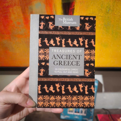 Sách - The British Museum: Treasures of Ancient Greece: 20 Colourful Cards to Pull Out and Send