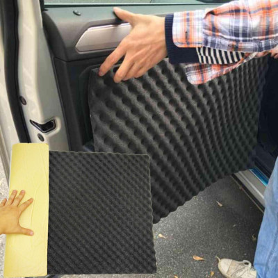 Mút trứng tiêu Âm, Bông Hấp Thụ Âm Thanh Ô Tô Chịu Nhiệt, chống cháy, chống thấm màu đen