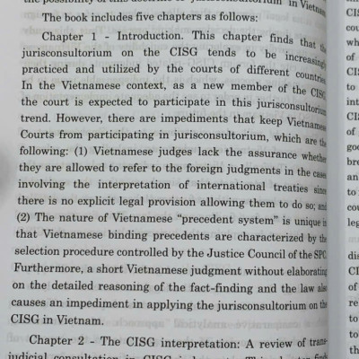 Applicability of jurisconsultorium on the CISG in the Vietnamese judiciary