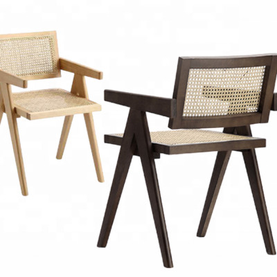 Ghế ăn Tundo có tay đan mây cao cấp kích thước 52 x 58 x 78cm
