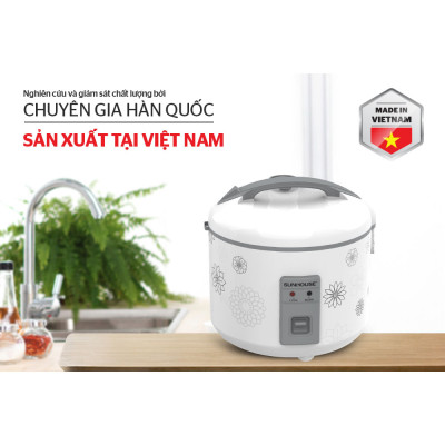 Nồi cơm nắp gài Sunhouse SHD8603 1.8 Lít - Hàng chính hãng