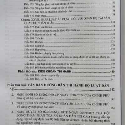 Sách Bộ Luật Dân Sự năm 2015, Bộ Luật Tố Tụng Dân Sự năm 2015 sửa đổi, bổ sung năm 2025 và Các Văn Bản Hướng Dẫn Thi Hành (V2596D)