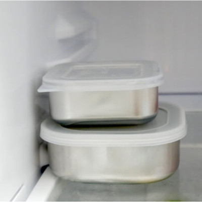 Hộp inox đựng thực phẩm có nắp đậy an toàn Echo - hàng nội địa Nhật Bản (#Made in Japan)