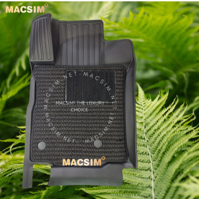 Thảm lót sàn 2 lớp  xe ô tô TOYOTA PRADO 2010+ Nhãn hiệu Macsim 3W chất liệu nhựa TPE đúc khuôn cao cấp - màu đen