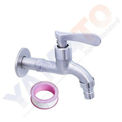 Vòi nước | vòi hồ | vòi máy giặt chuẩn Inox 304 YVHI02 cao cấp Yamato – tặng 01 cuộn băng tan