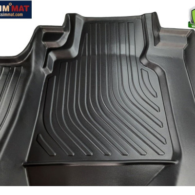 Thảm lót sàn xe ô tô Honda HRV (sd) 2016-nay Nhãn hiệu Macsim chất liệu nhựa TPE cao cấp màu đen