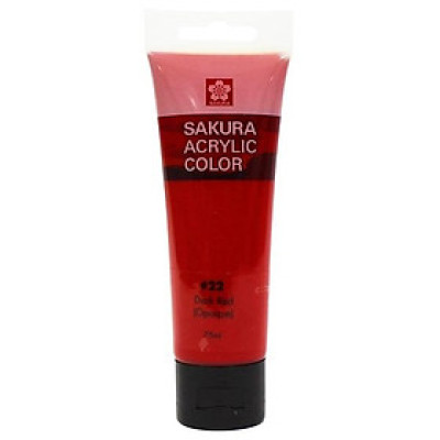 Màu Vẽ Acrylic Sakura 75ml XAC75#22 - Dark Red