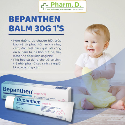 [CHÍNH HÃNG] Thuốc Trị Hăm Tã, Kích Ứng Bepanthen Balm 30G 1