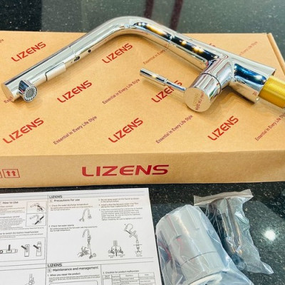 VÒI RỬA CHÉN DÂY RÚT NÓNG LẠNH CAO CẤP LIZENS K4612X