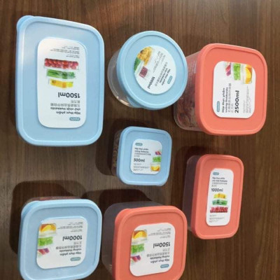 Bộ 3 hộp thực phẩm tròn Hokkaido 750-1500-2500ml