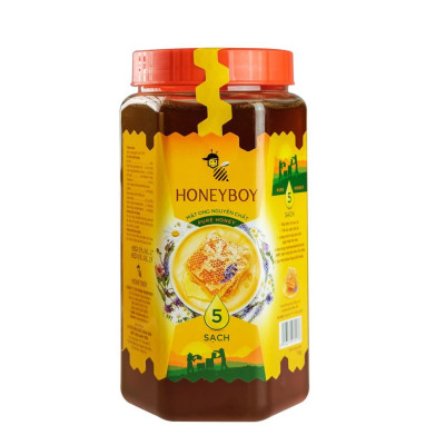 Bộ 6 Mật Ong thiên Nhiên 5 Sạch Honeyboy 1kg