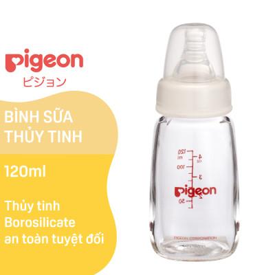 Bình sữa Pigeon cổ hẹp thủy tinh 120ml/240ml