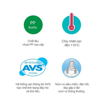 Bình sữa cổ hẹp PP vuông Pigeon 120ml/240ml